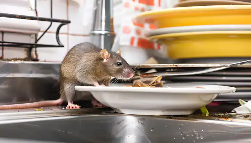 Dératisation à Aix-en-Provence 1 Rat dans un restaurant