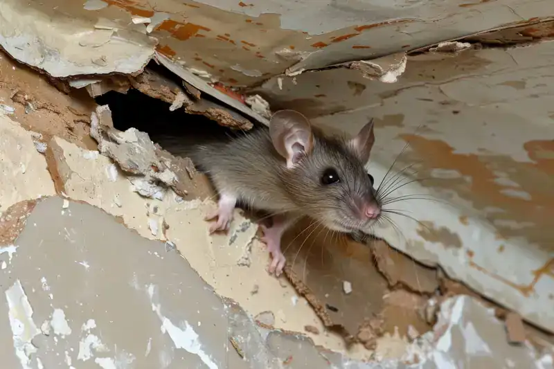 Rat dans un mur