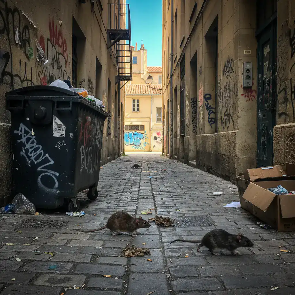 Rats rue de Marseille