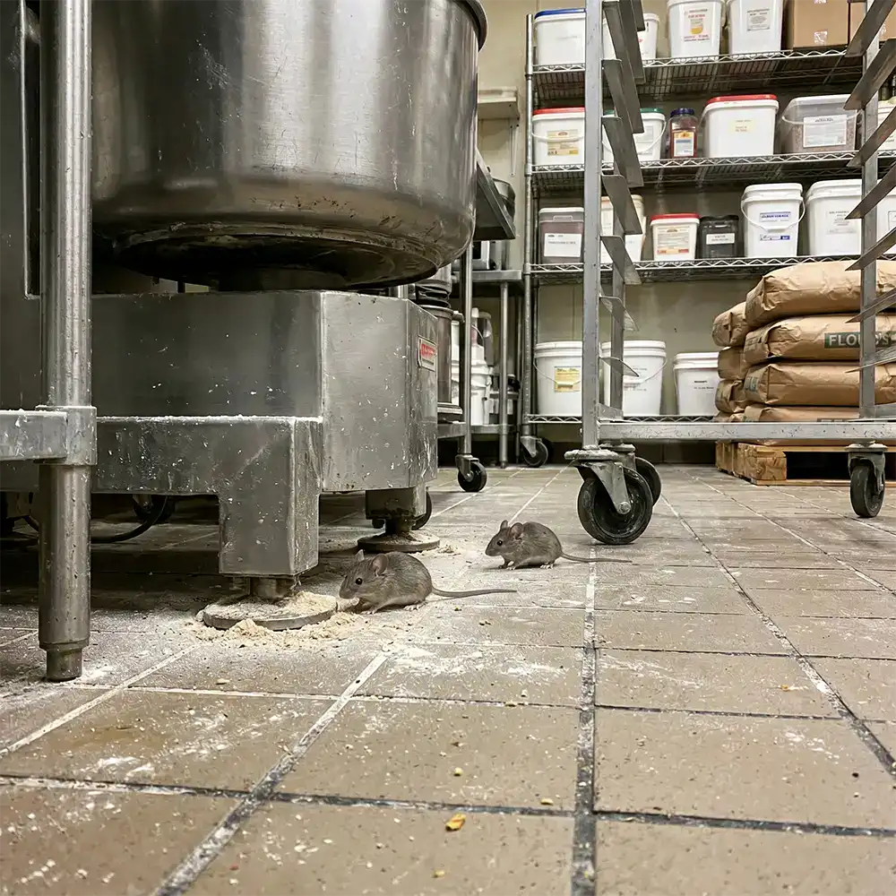 Souris dans un laboratoire de boulangerie